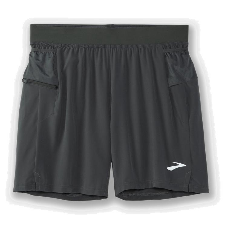 Brooks Sherpa 7 2-In-1 Mens Running Shorts - Dark Oyster/grey - Philippines (758640SCD)